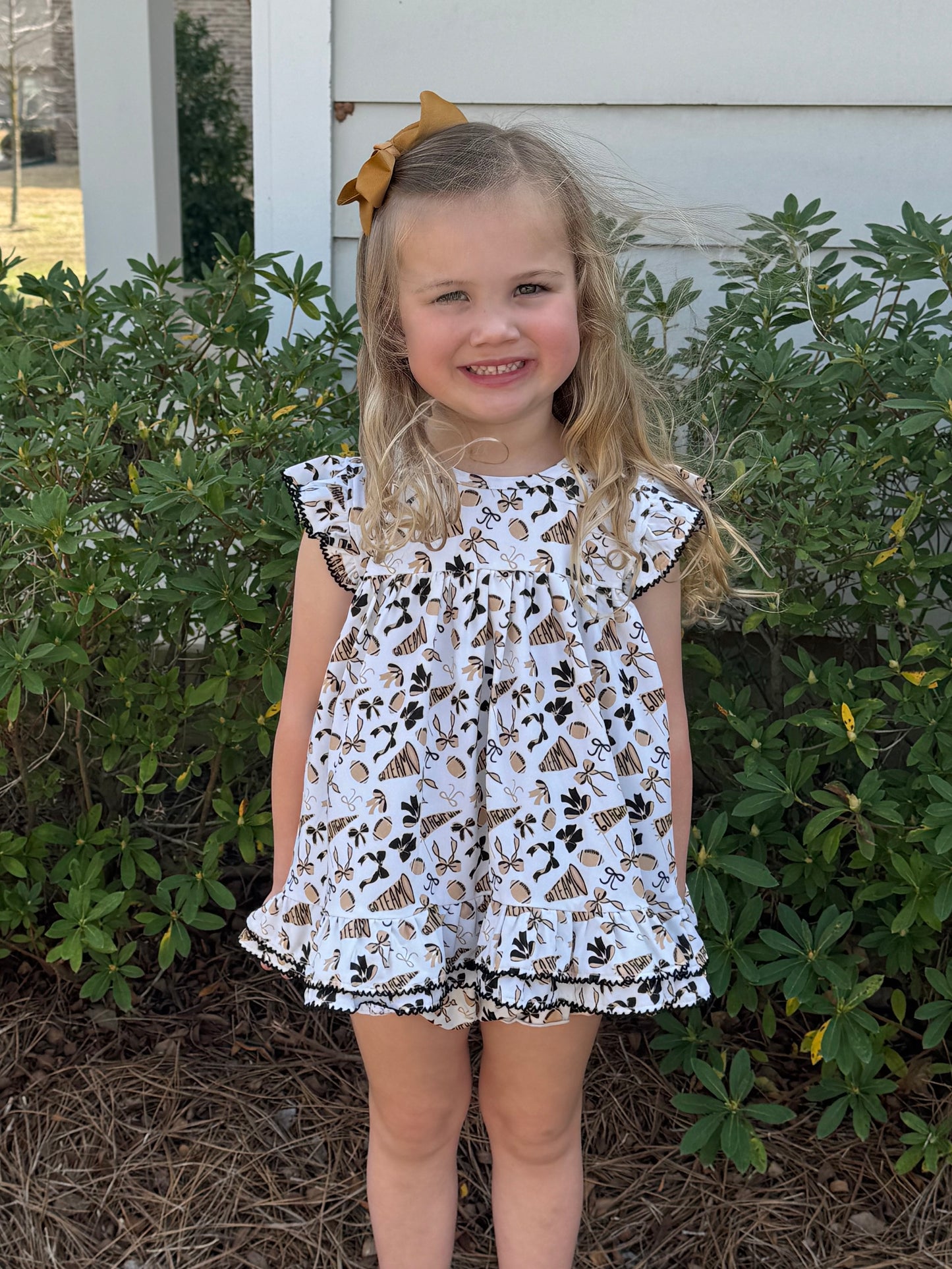 Go Team Black and Gold Bloomer Set