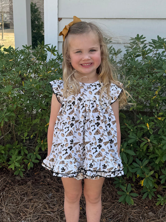 Go Team Black and Gold Bloomer Set