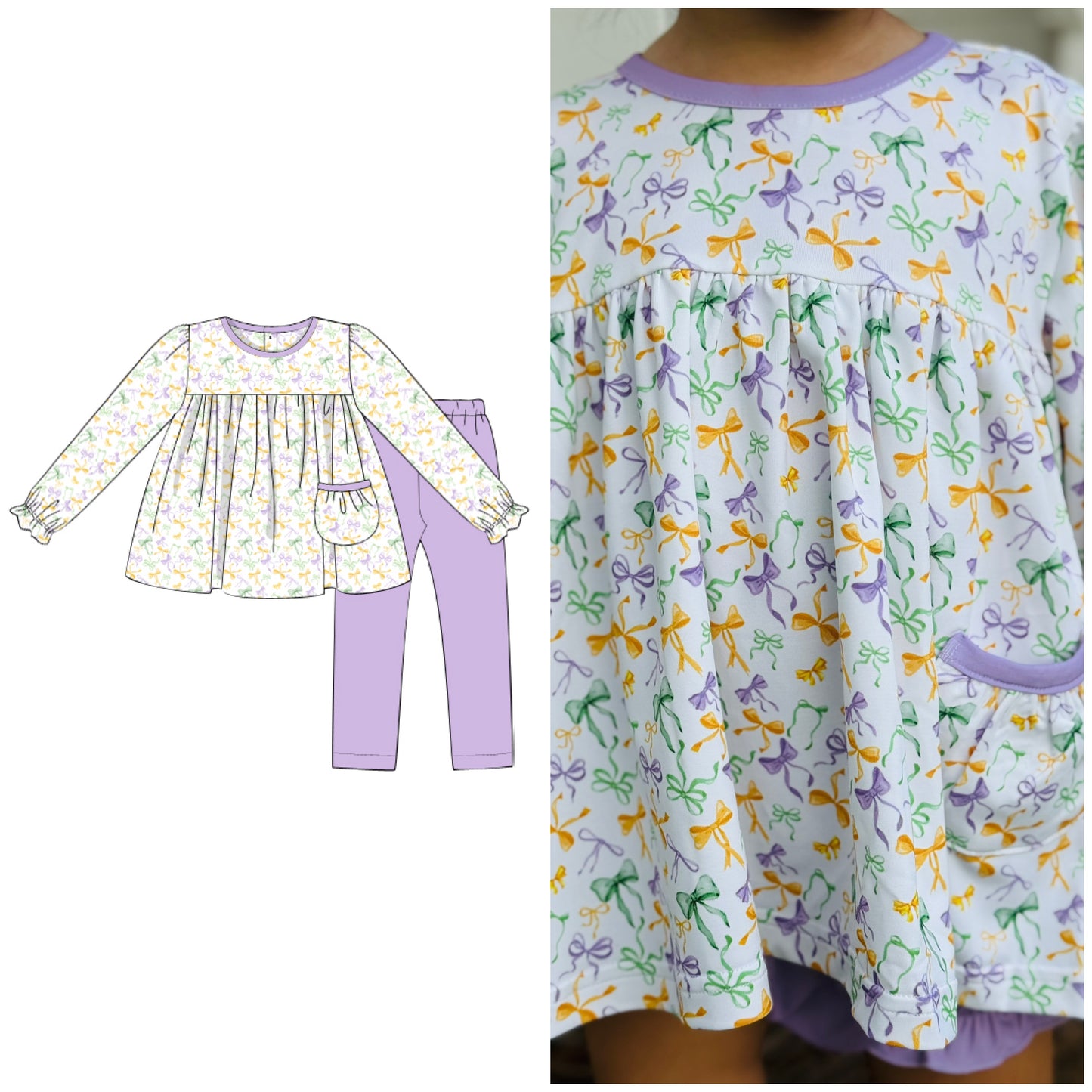 Parade Day Ribbons Legging Set