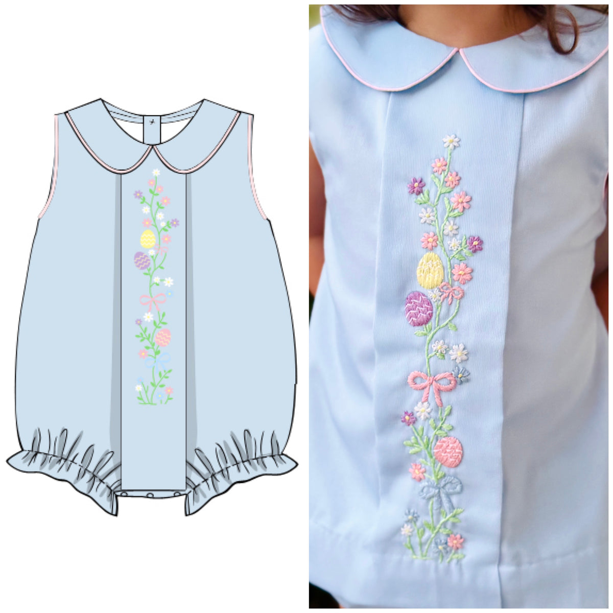 Easter Garden Girls Bubble