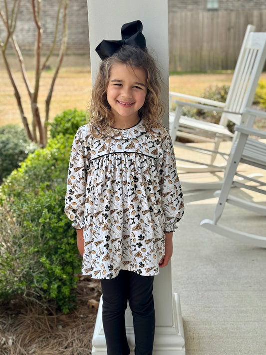 Black and Gold Go Team Legging Set sample - 5T