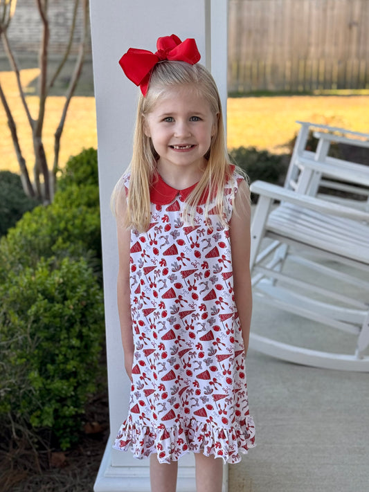 Go Team Garnet and Grey Dress Sample - 5T