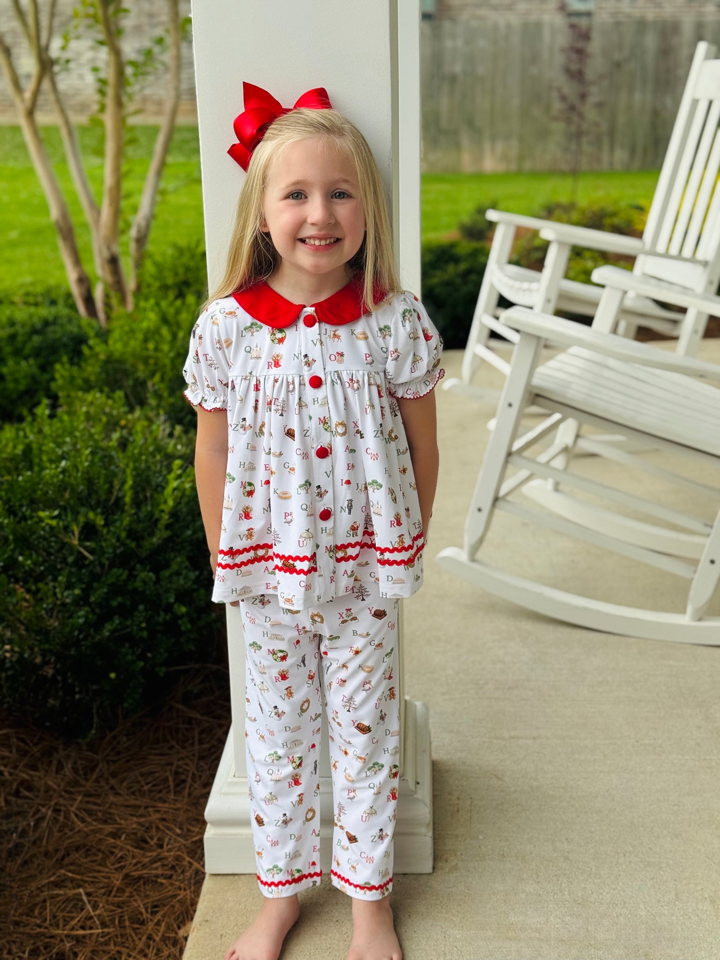 Southern Christmas Alphabet Girls Set