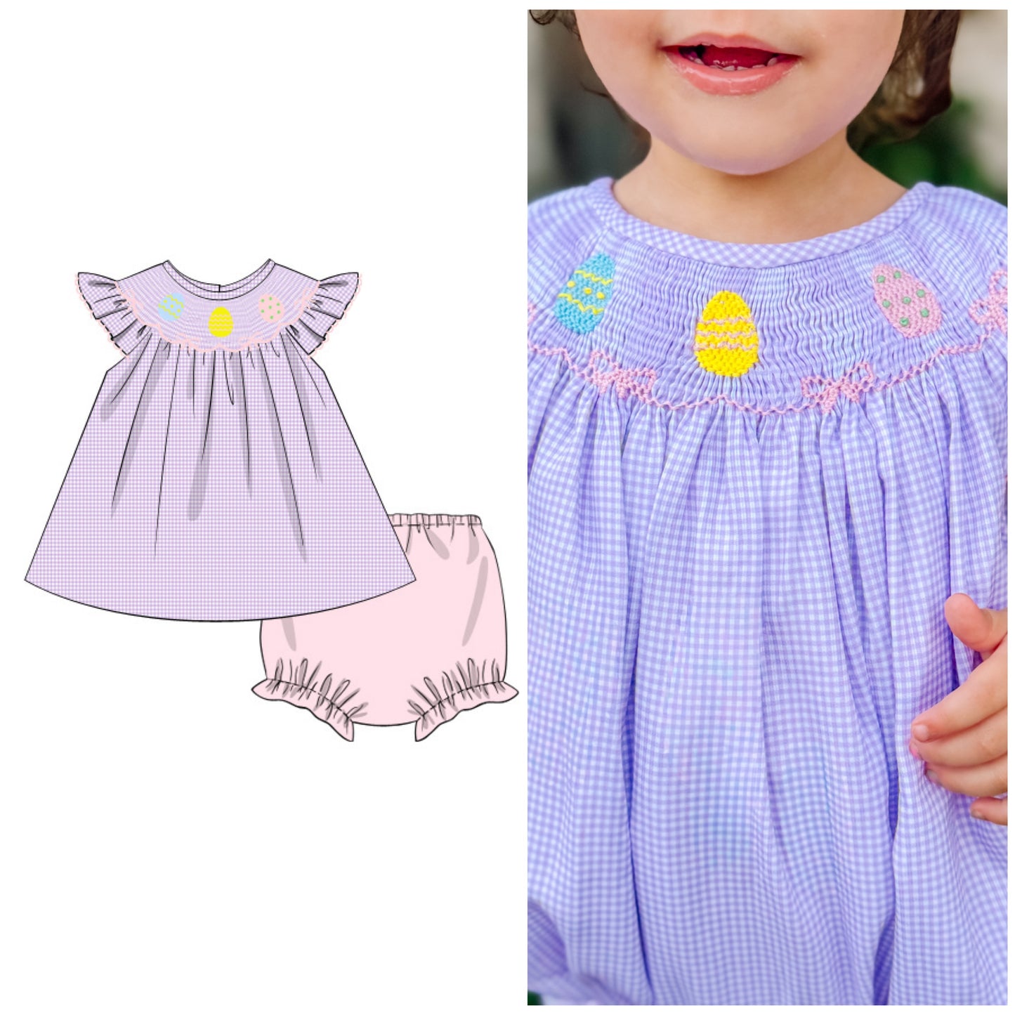 Egg Hunt Garden Bloomer Set
