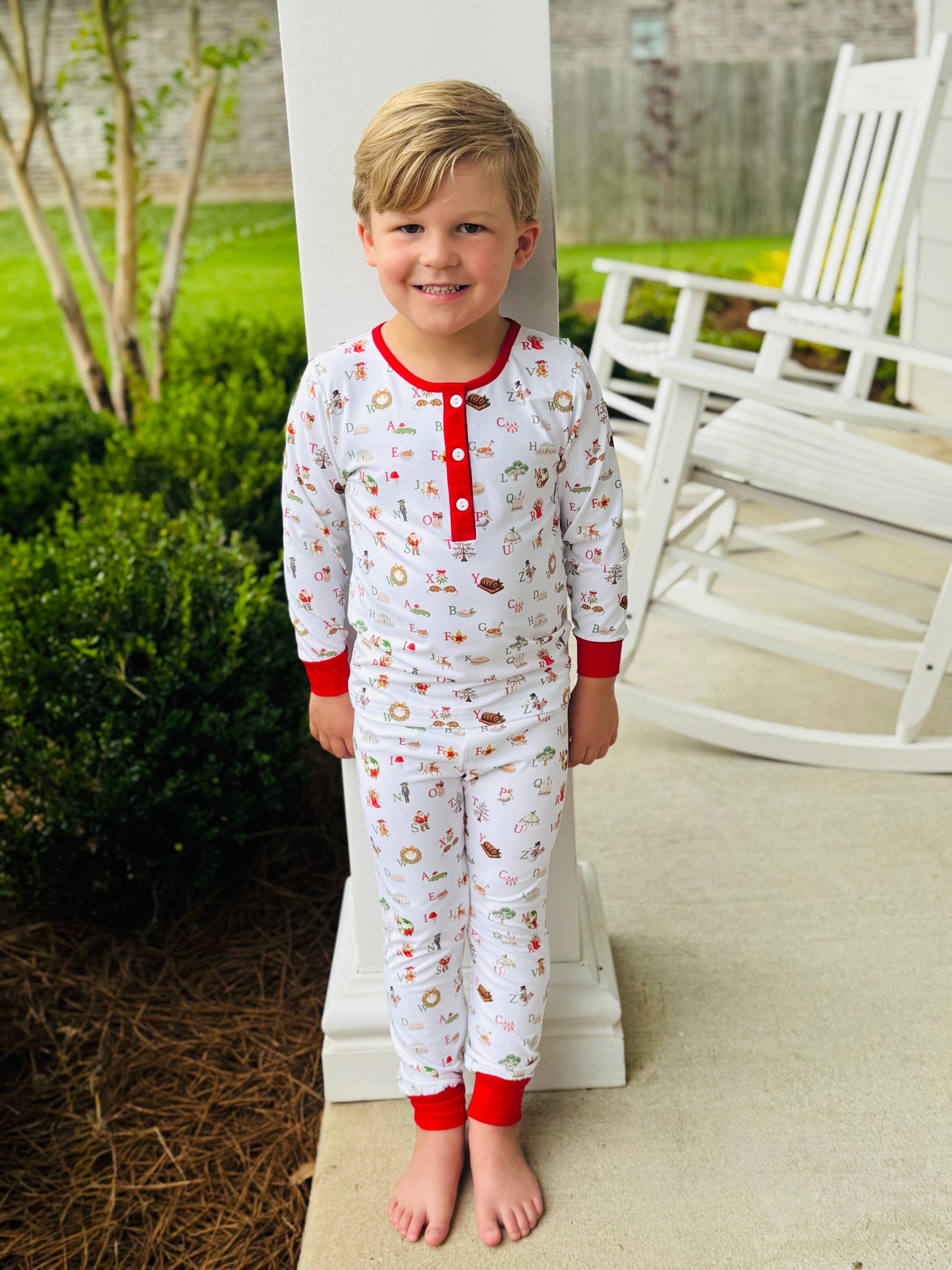 Southern Christmas Alphabet Boys Set